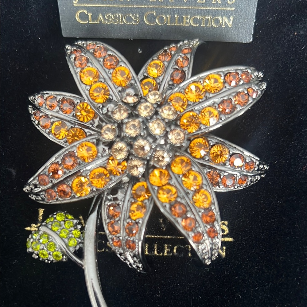 Joan Rivers Multicolor Floral Brooch - Picture 4 of 7